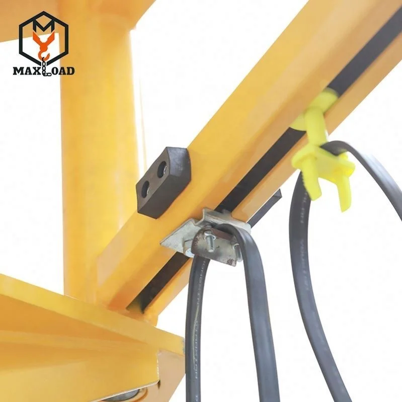 CE SGS 1000kg JIB Crane Emergency Stop System Included Indoor Electric Cantilever JIB Folding Crane Articulated Crane