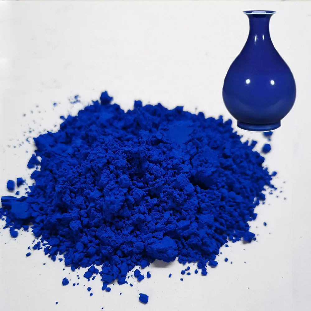 ceramics pottery glaze pigment dark cobalt blue color for porcelain with high purity PB28