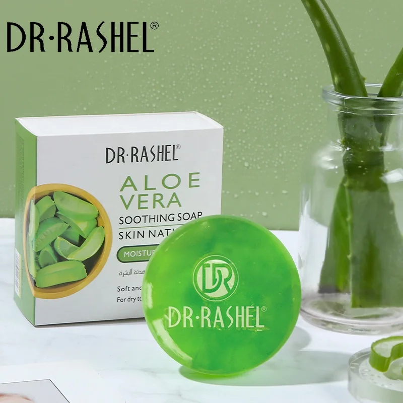 DR RASHEL Moisturizing soft and smooth skin box soap aloe vera  for 100 grams  with money