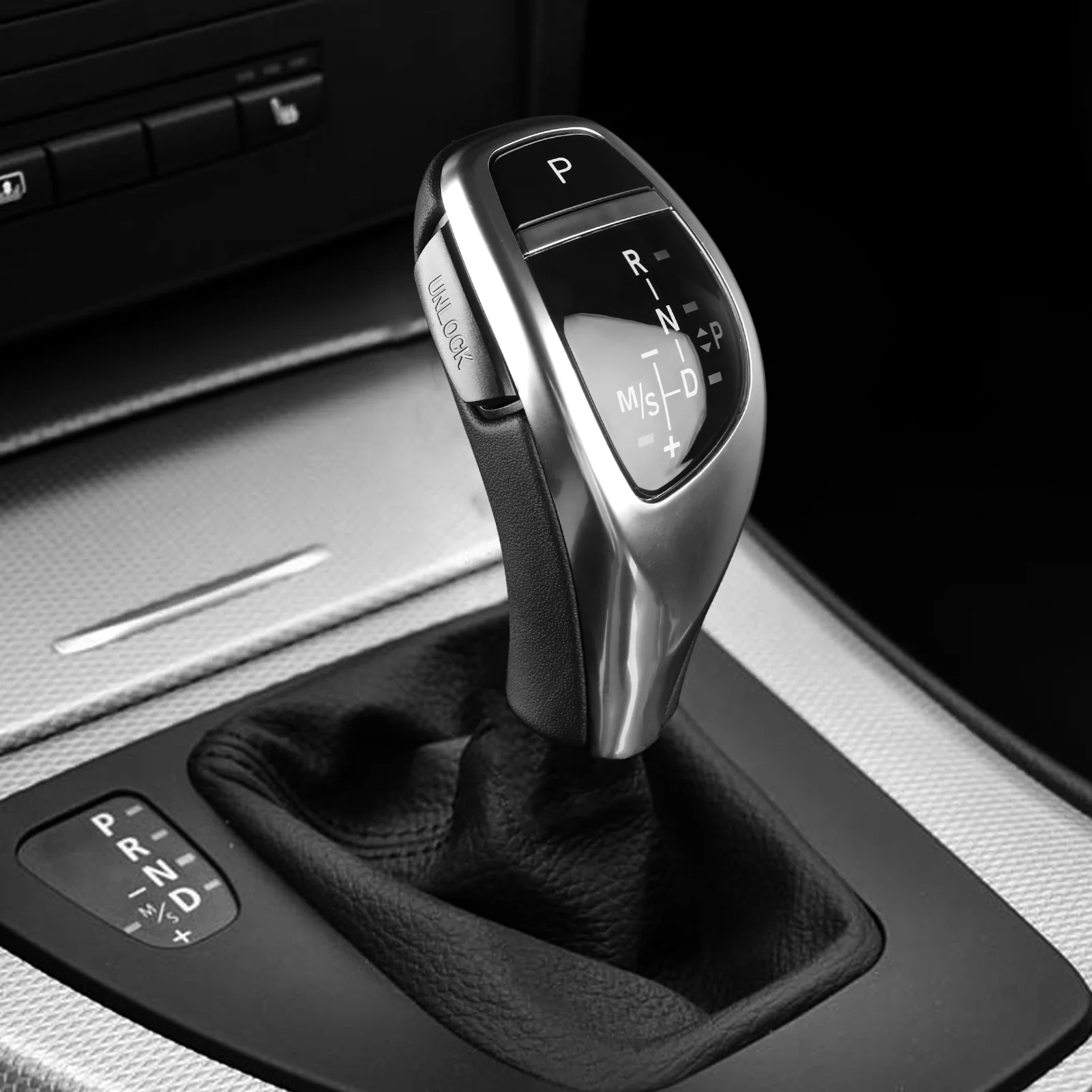 LHD Car Shift Gear Knob For BMW E87 E90 1/3 Z4 Series Auto Part Interior Accessories
