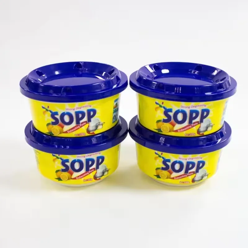 SOPP dish washing hands gel solid dishwasher detergent dishwashing paste from china detergent factory