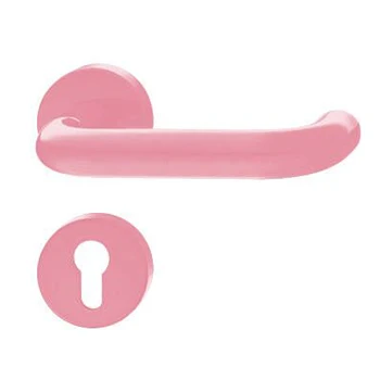 Euro profile cylinder key handle door lock escutcheon stainless steel bedroom door handles