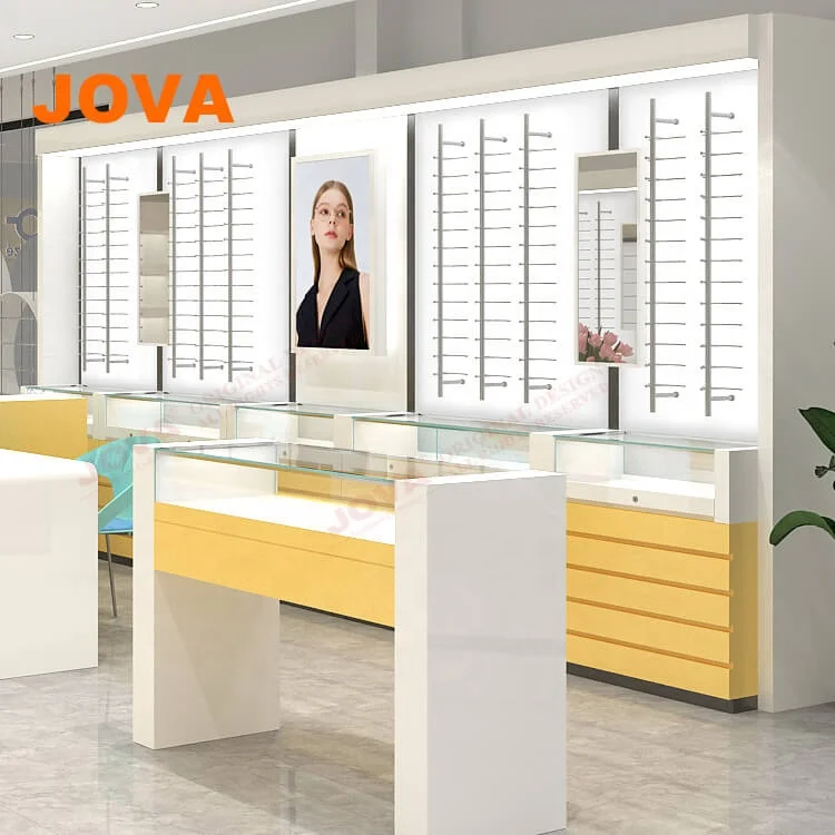 Модный магазин очков дизайн интерьера солнцезащитные очки дисплей стойка оптический