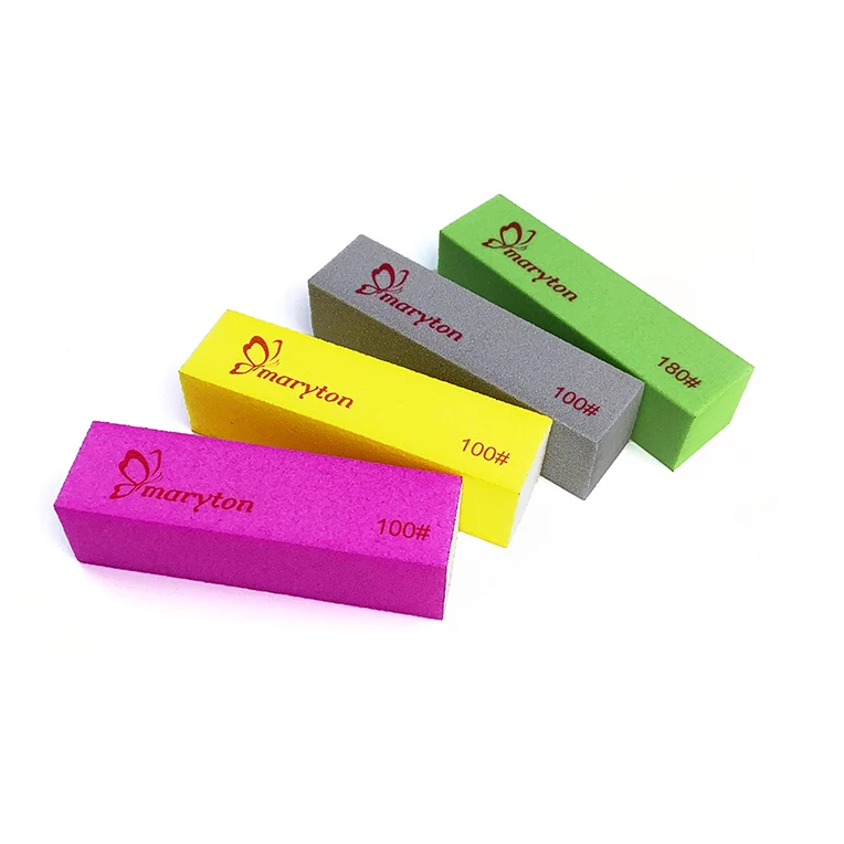 OEM Custom Professional Nail Care Manicure Tools 4 Way Sand Paper Nail Buffer