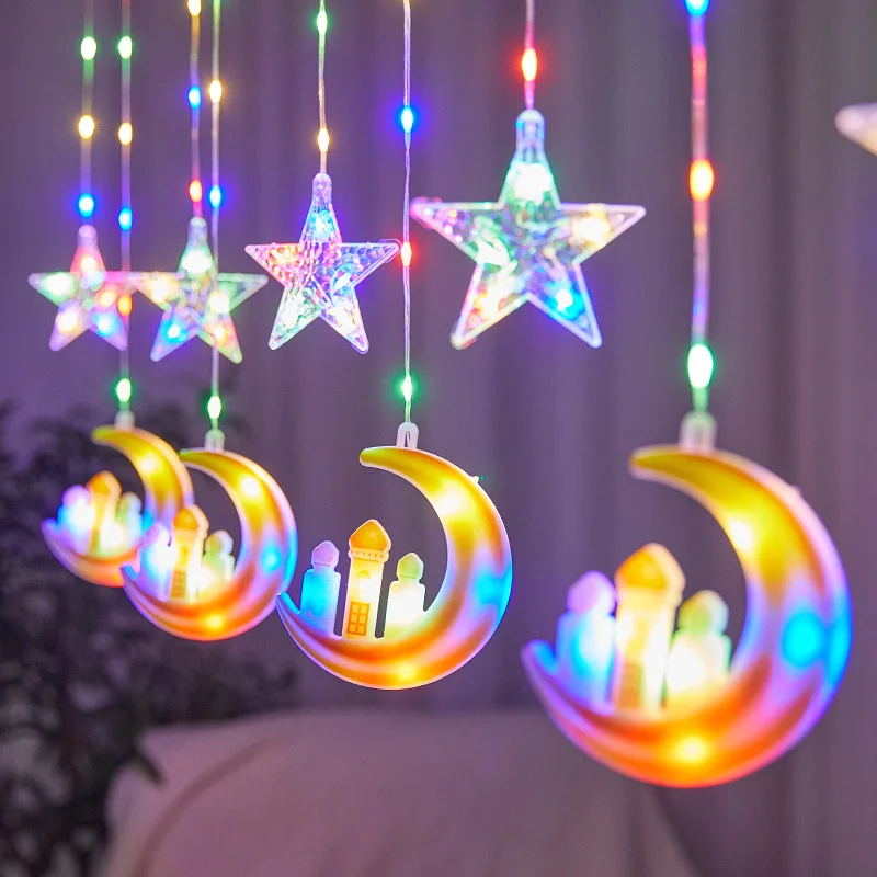2023 Indian Diwali Decoration  LED Boat  Candle Light Anchor Curtain Lights For Home Bedroom Holiday Decoration Lighting
