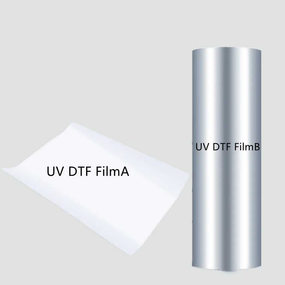Ocbestjet A3 PET Film A B UV DTF Transfer Film to Glass Ceramic Metal Phone Case For UV DTF Printer