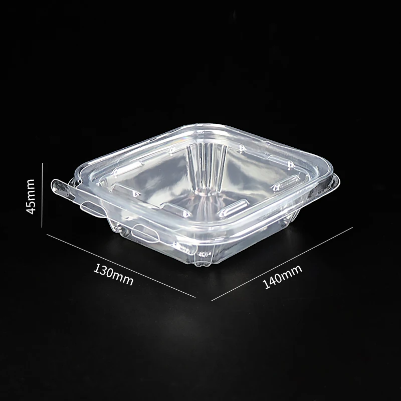 tear strip hinged lid rectangular deli container 8oz food grade tamper evident plastic container tamper proof container
