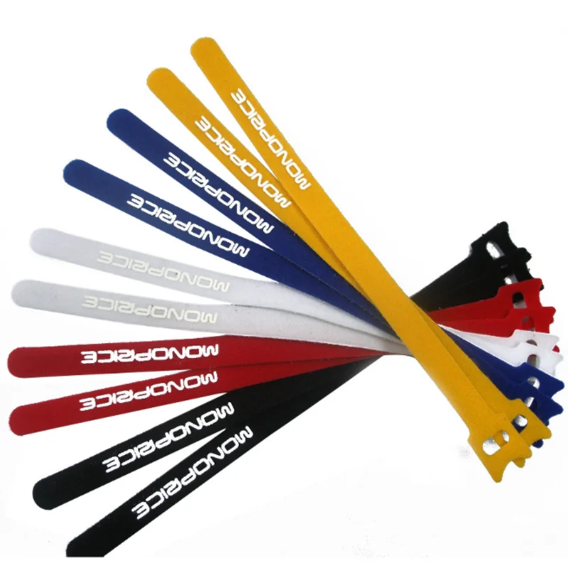 Клейкие кабельные стяжки с крючками и петлями