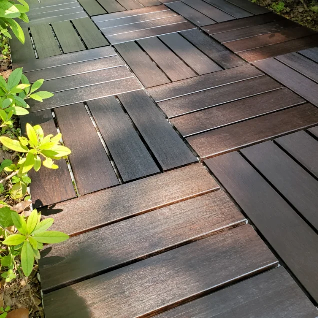 waterproof Interlocking outdoor and bath room flooring decking tile for  balcony
