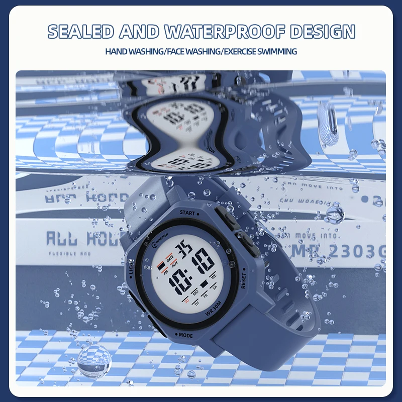 Wholesale Oem Boy Girl Chronograph Gift Sport Watches Calendars Date Week Kids Digital Watch