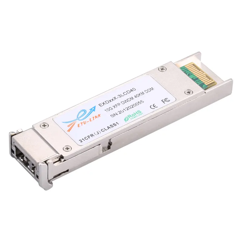ETU-Link Widely Compatible 10G SFP+ DWDM DDM 40KM LC Fiber Optical Transceiver SFP Modules