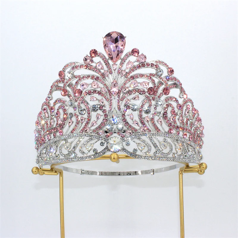 Wholesale Bride Tiara Crown Baroque Queen Pageant Crown China Bridal Wedding Tiaras And Crowns For Wedding