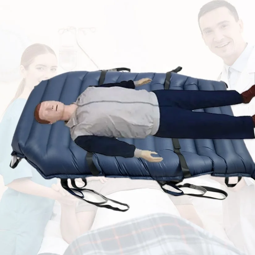 OEM ODM hotsale 1200lbs loading capacity medical washable air transfer mattress with loops aid repositioning and moving patient