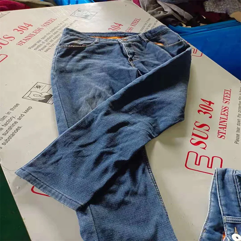Second Hand Jeans First Grade Used Clothing Bale UK Wholesale Used Clothes