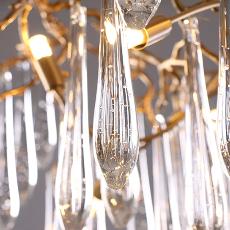 Handmade Luxury Chandelier Lighting Modern Decorative Copper Lighting Fixture Chandelier For Living Room