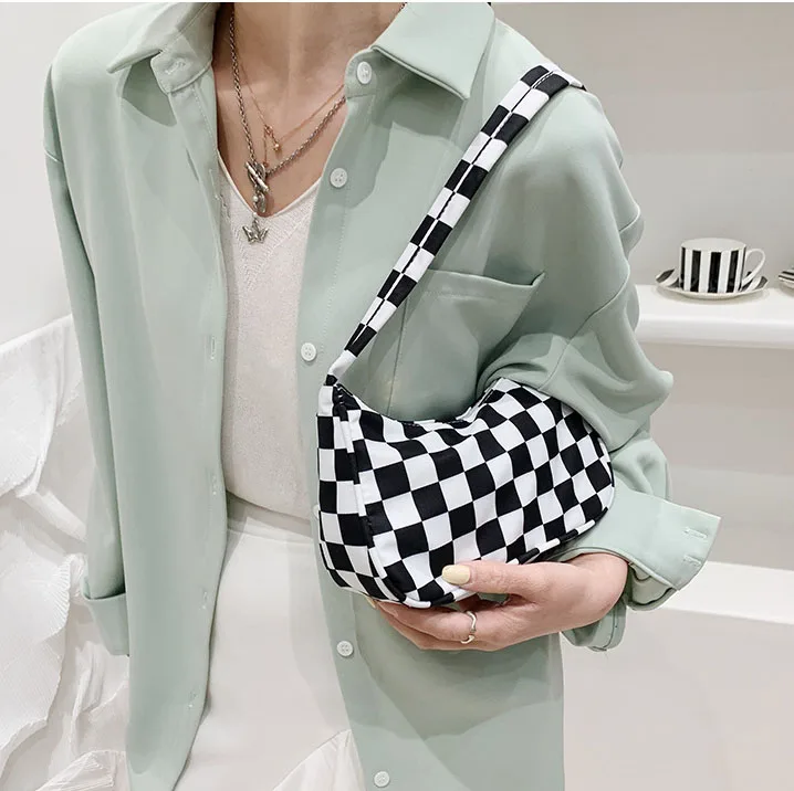 Animal Pattern Print Canvas Shoulder Underarm Bag Vintage Ladies Small Purse Handbags Casual All-match Fashion Women Square Bags