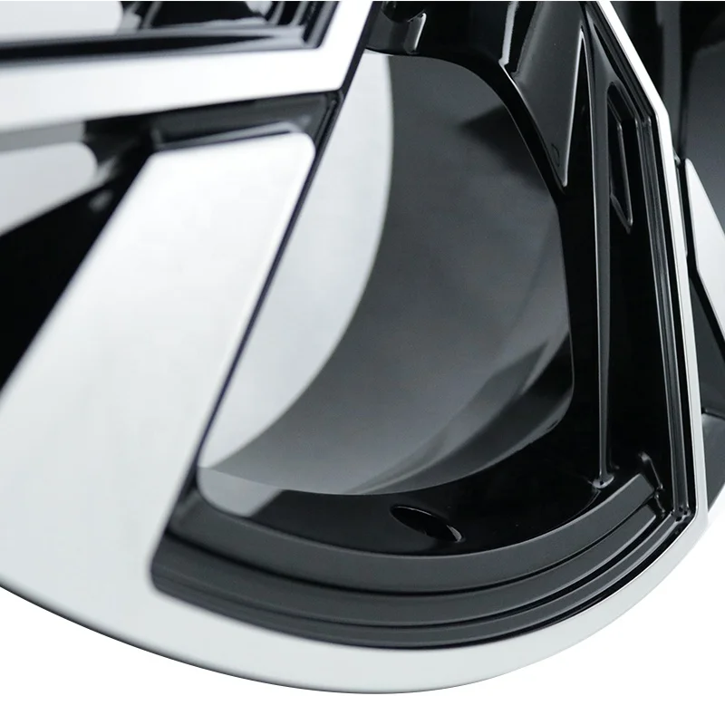 15 16 17 18 19 20 21 22 Inch Black Machine Face With Blue Inner Line 4x100 8x100/114.3 5x112 Casted Car Rims Passenger Car wheel