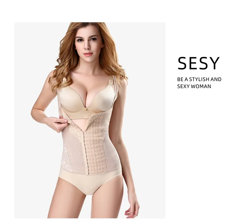 Six breasted body shaping clothing for women with reduced belly and chest support corset oversized plastic waist