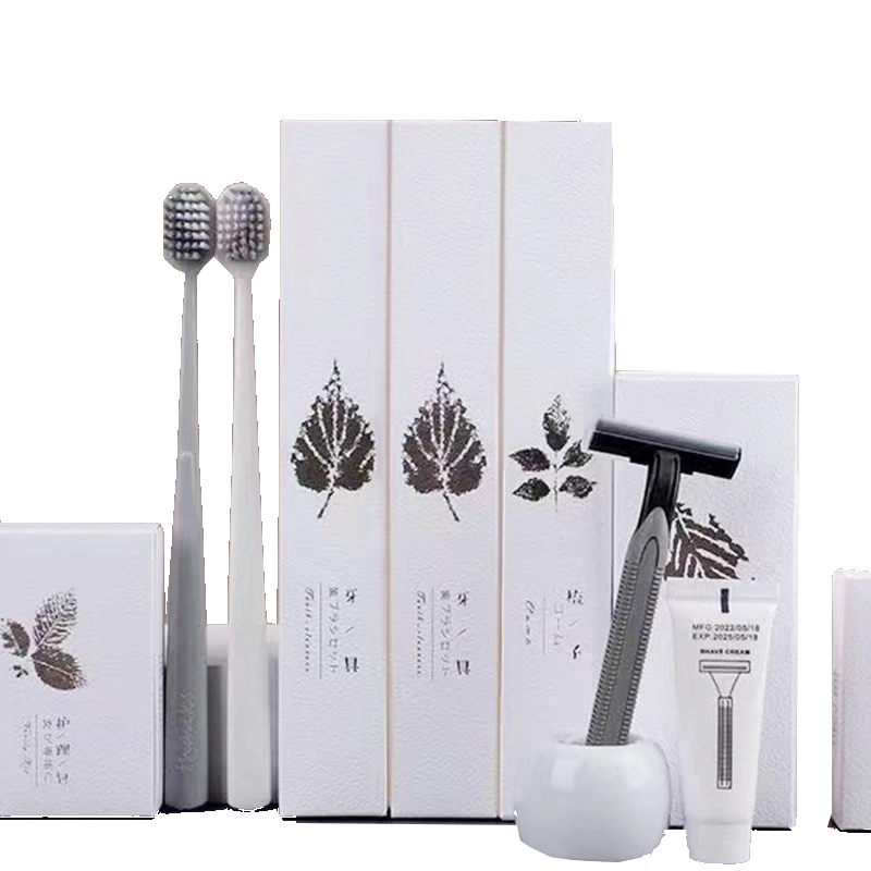 Hotel Amenities Sets Cheap Hotel Supplies Wholesale Luxury Guest Room Toiletry Dental Kit Disposable Amenity Kit For Airplane