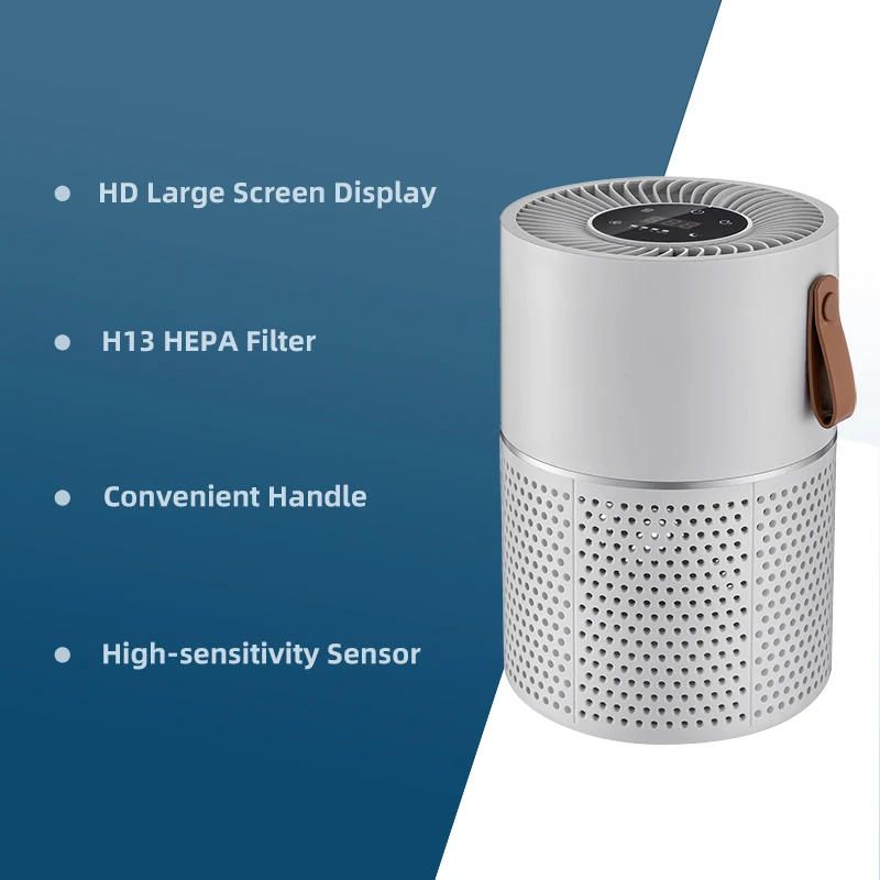 Офисный чистый комнатный бесшумный домашний очиститель воздуха для спальни настоящий hepa-фильтр портативный Настольный очиститель воздуха