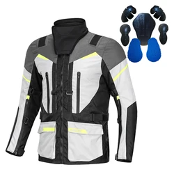 LYSCHY New Arrival Waterproof 3 in 1 Motorcycle Jacket Pants Clothing Suit Winter Keep Warm Motocross Motorbike Jacket S-5XL
