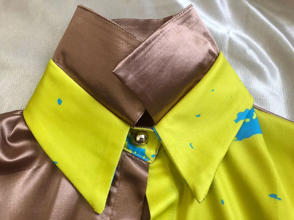 
2020 Girl long Sleeve Blouses Dress for Women Fashion two-piece shirt pants 