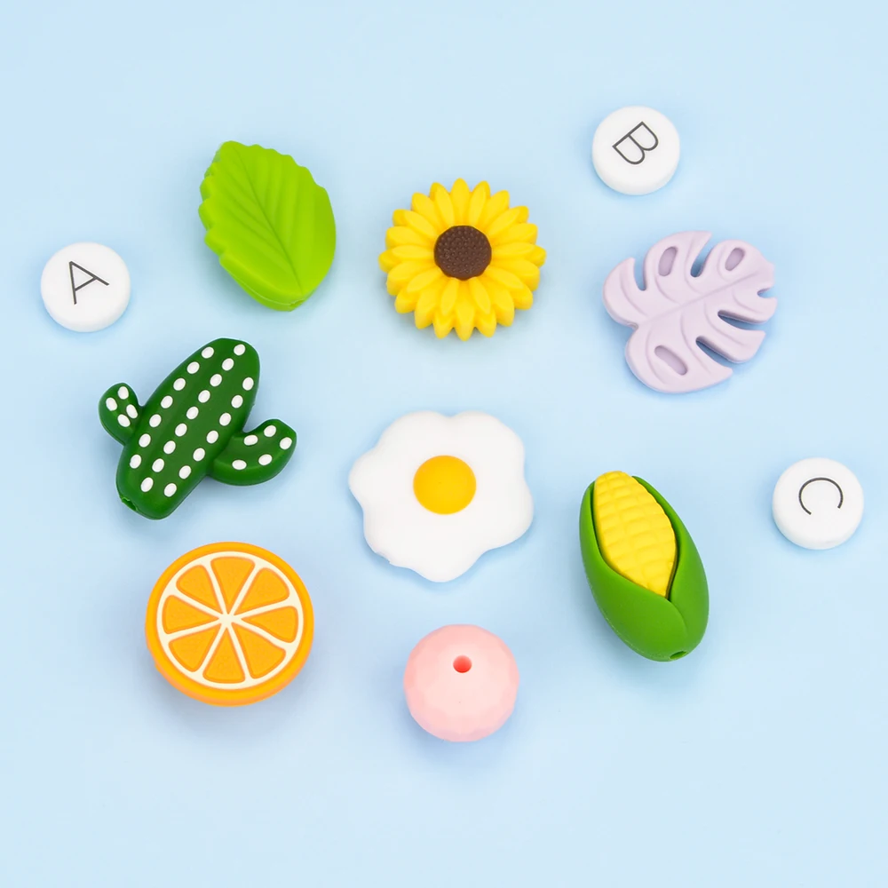 Wholesale Low Moq Silicone Baby Teething Beads New Opal Round Silicone Beads 15mm Bulk Food Grade Silicone Beads For Pacifier