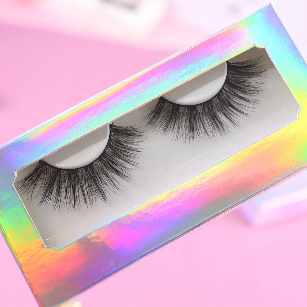 Light Weight Strip Eyelash Private Label Packaging Wispy Style Soft 3D Faux Mink Eyelashes