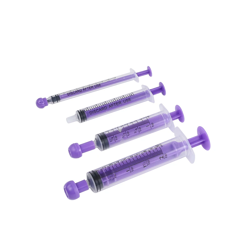1ml 3ml 5ml 10ml Disposable Light resistance Feeding Syringe Feeder Plastic Syringe Drug Liquid Food Oral Syringes