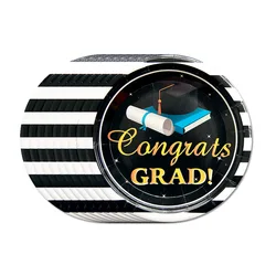 Graduation Season Party Set Graduation Tableware Paper Plate Paper Cup Pull Flag Graduation Aluminum Film Ball Party Tablecloth