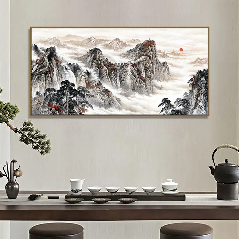 Good Quality Pictures Living Room Decoration Painting Art Marvel Movie Avengers Canvas Home Decor PaintingChinese Beautiful Land