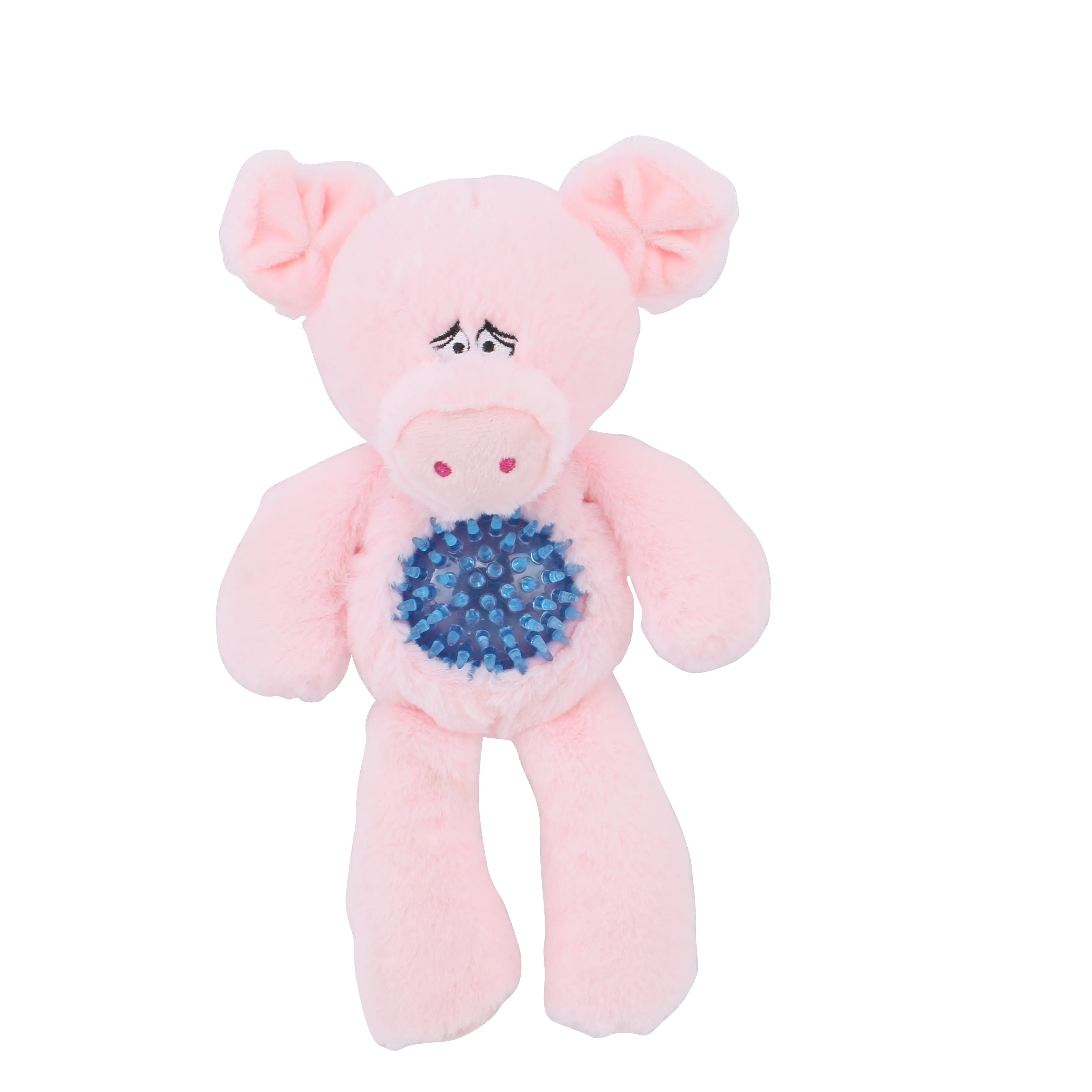 
new pig shape dog toy with TPR ball inside from china 