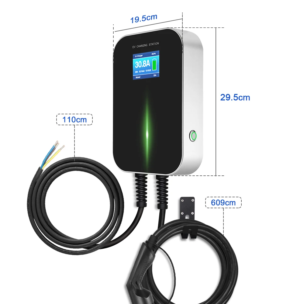 BESEN Home EVSE Wallbox 32A EV Charger 7KW Level 2 Charging Station Level 2 EV Charger 110V 220V