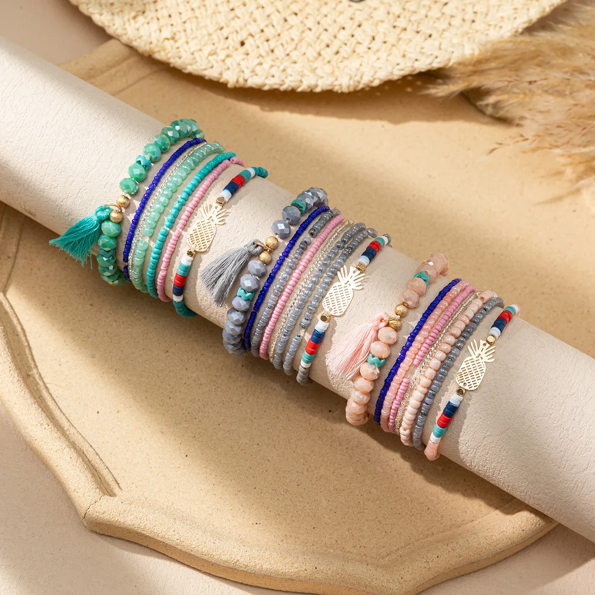 New Style Bulk Simple Bohemian Bracelet Wholesale Fashion Boho Beaded Bracelets With Charms For Women