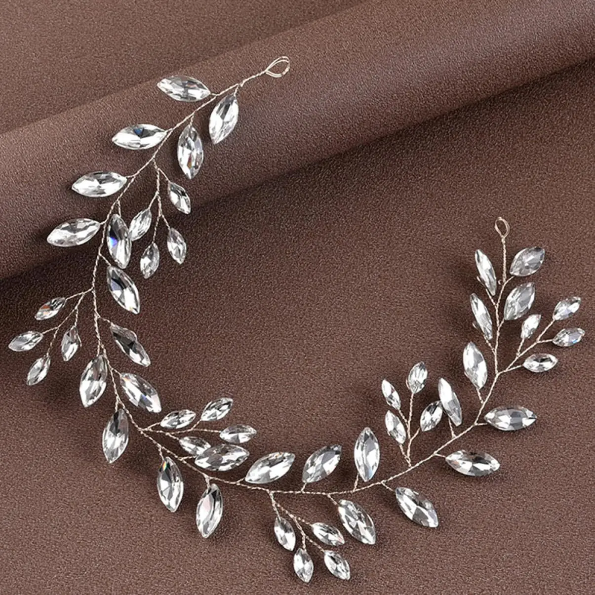 handmade rhinestone crystal Bridal Hair Vine for bride wedding accessories women jewelry