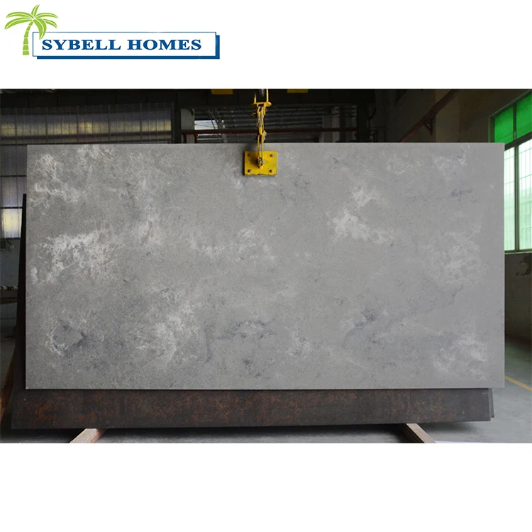 Искусственный камень, серый кварцевый цемент, кухонная столешница, полированный бетон, столешница, столешница