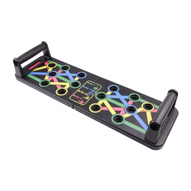 Manufacturers Home Indoor Sports Equipment Push ups Board Folding 14 function Fitness  Abdominal