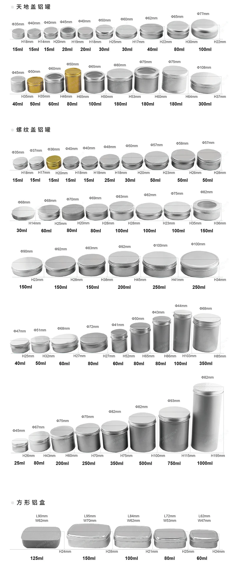 1060/8011 Aluminum Material Food/Medicine/Cosmetic Storage Box Cartoon Candy Collection Sewing Containers Case Metal tin Boxes
