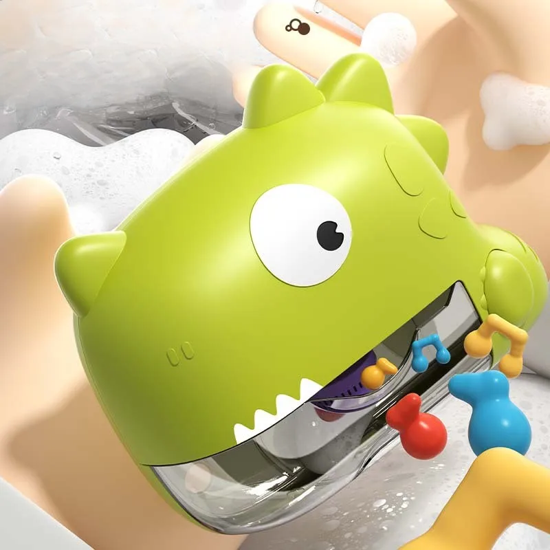 Cute Automatic Hanging Shark Baby Bath Bubble Toys Blowing Soap Bubble Bath Tub Toy For Toddler Bath-time