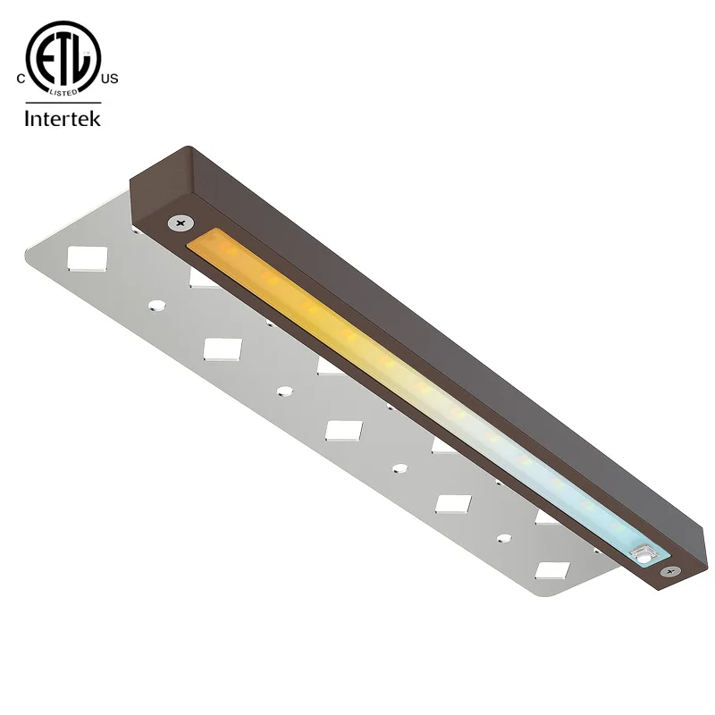 OEM & ODM 5CCT RGB 12 inch 5W 12V Low Voltage Hardscape Paver Lighting Outdoor Waterproof Retaining Wall Lights