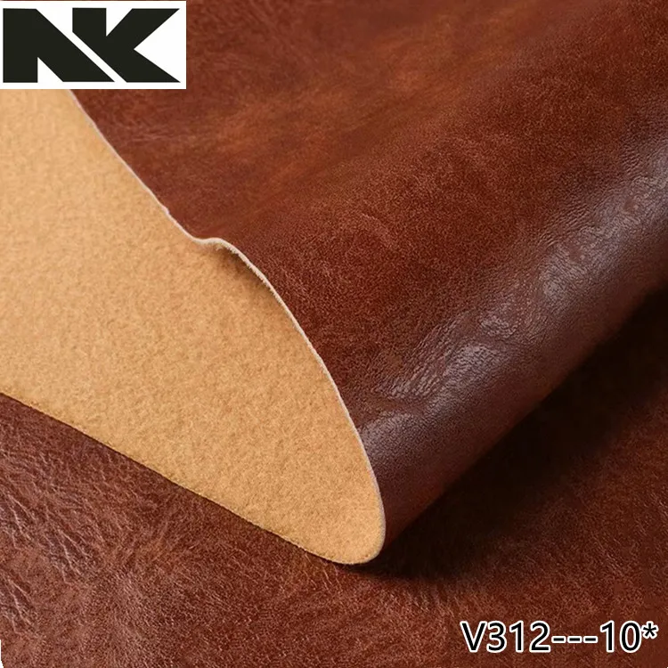 V312  1.2mm Crazy Horse Two Colors Tone Semi - PU Synthetic Leather for brief cases ,  handbags , shoes,sofas