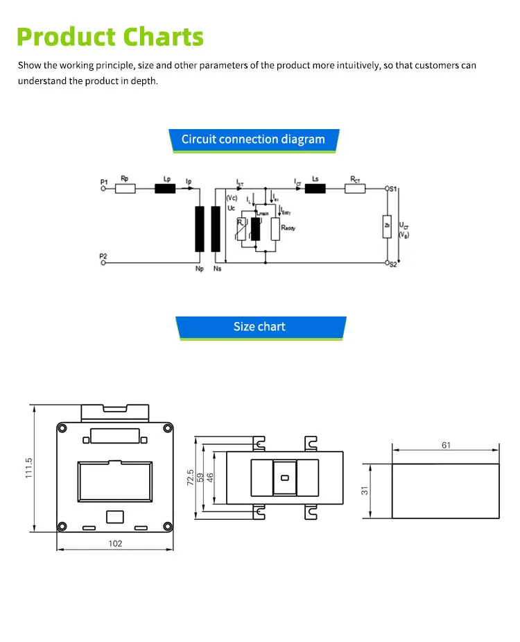 HEYI ASCT High Efficiency SDH-60 500/5A class:0.5 double cable current transformer