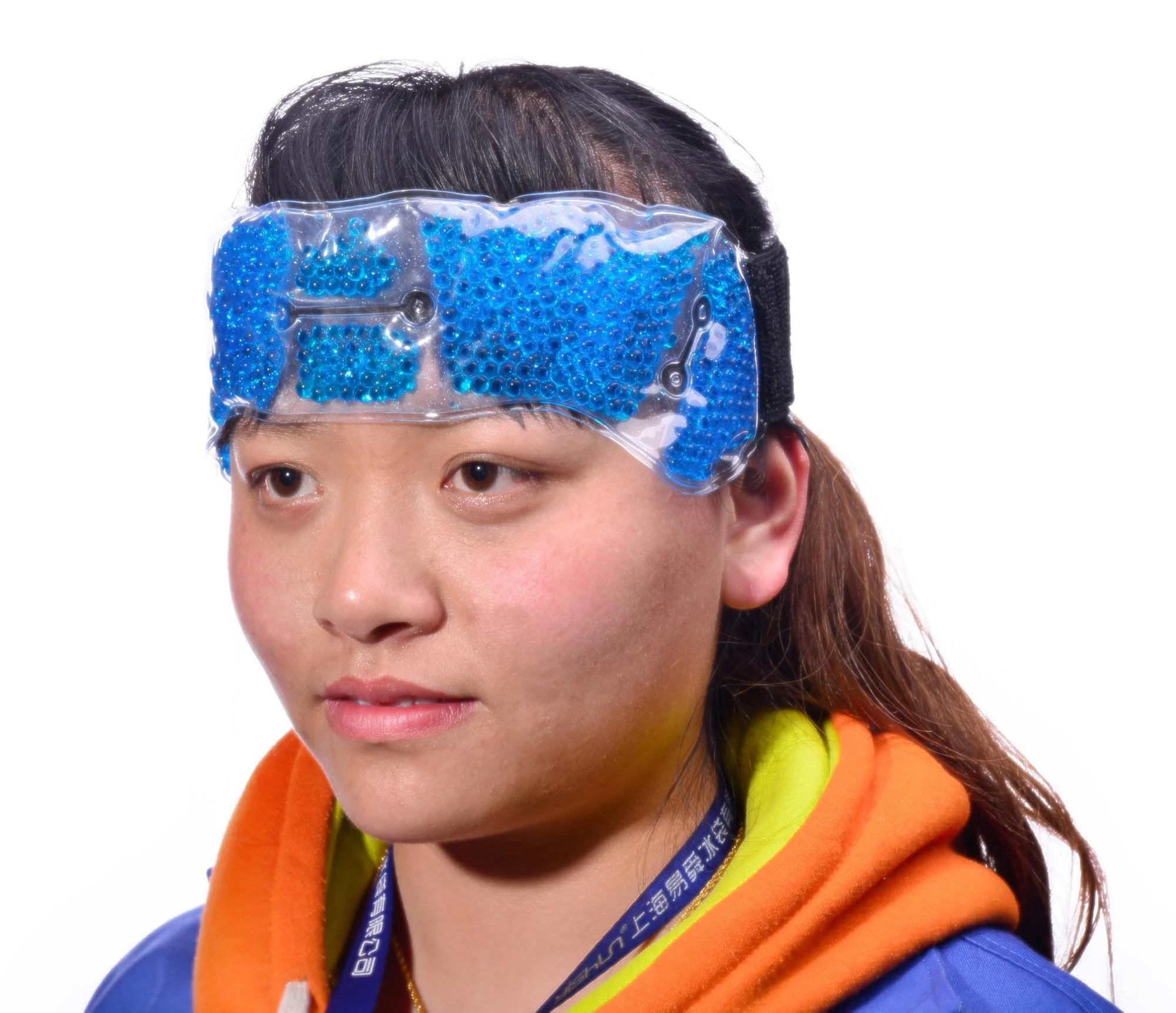 Hot & Cold Gel Bead Forehead Wrap Pad Therapy Head Ice Gel Pack Relieve Pain Ice Pack Headband for fever Headache