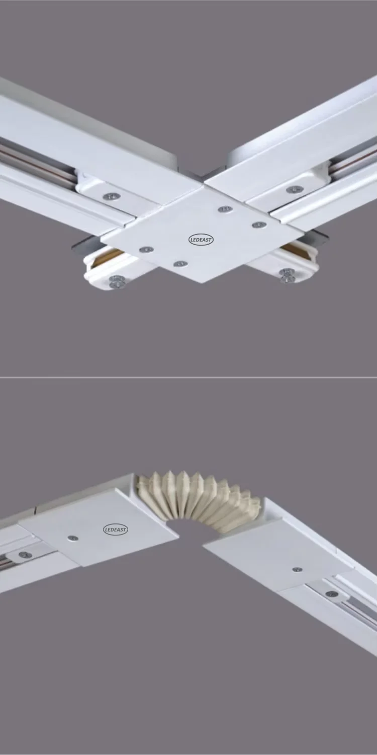 Top quality LEDEAST TR021 2wires Embedded 0.3m 1m 1.5m 2m 3m Die-cast Aluminum Track Light Rail Bar for LED