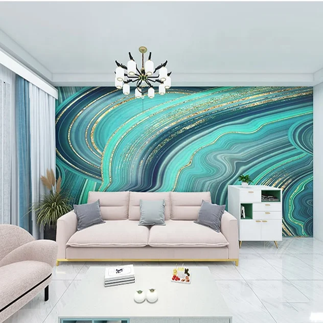 Graffiti wallpaper hotel living room  TV background marble mural  modern bedroom wall covering decoration murale de salon