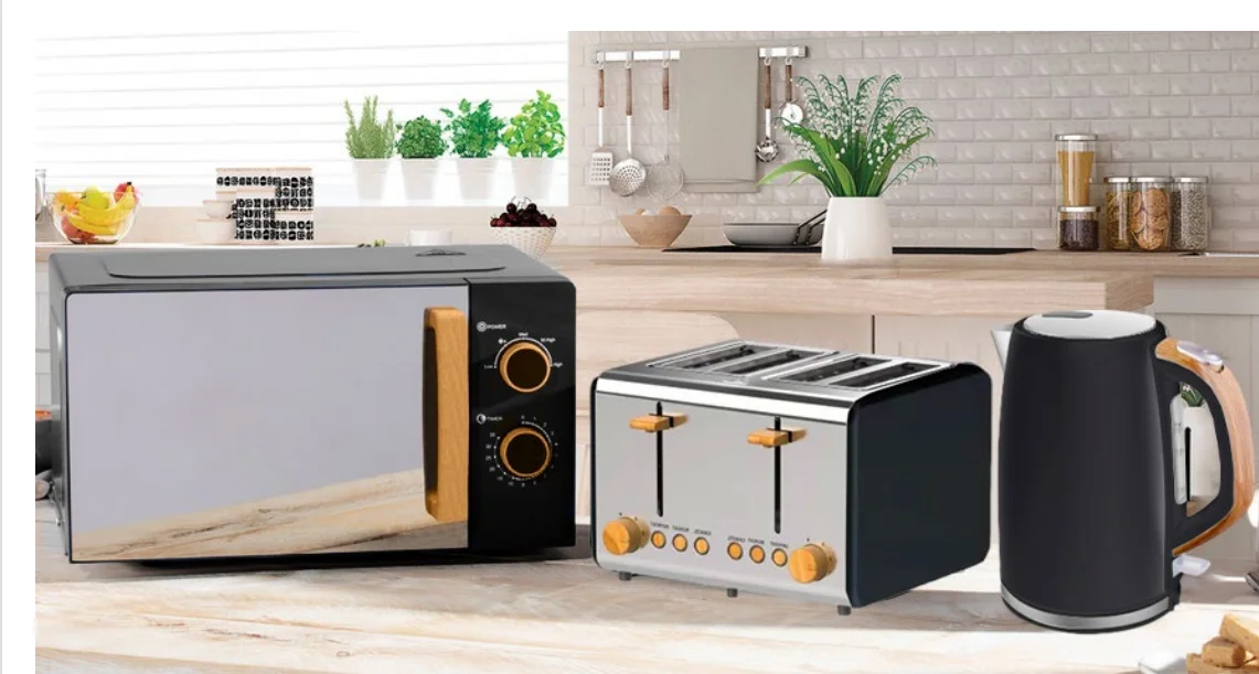 3 pcs Kettle electric kettle and toaster home appliance sets stainless steel electric kettle and toaster set