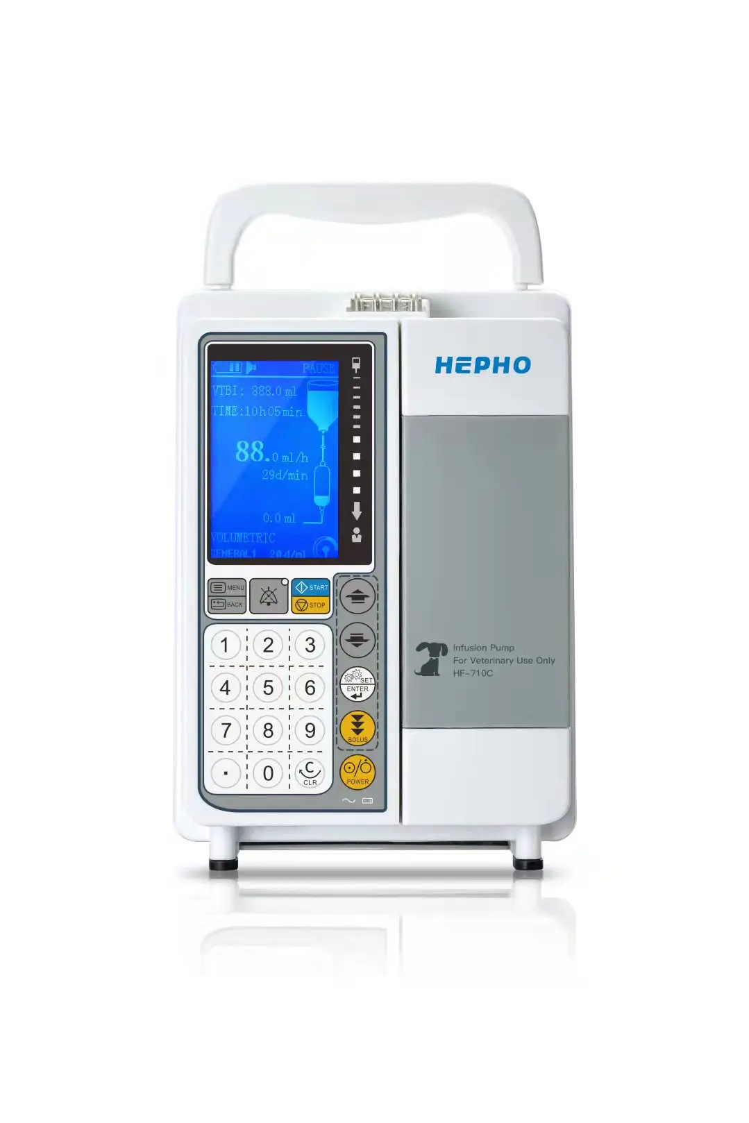 Medical Infusion Pump Lcd Display Portable Automatic Volumetric Iv Fluid Syringe Infusion Pump For Sale