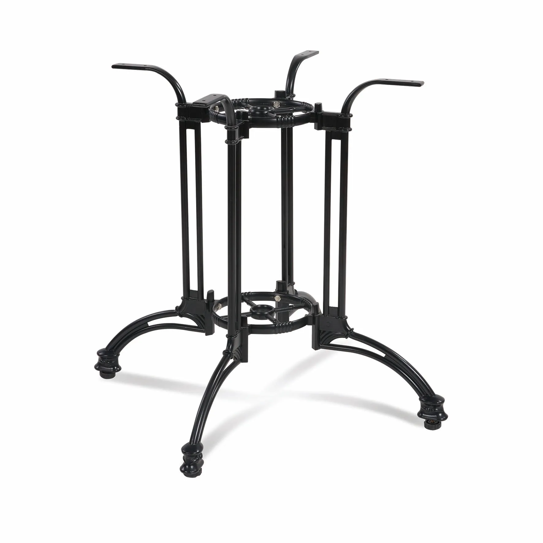 Foshan Outdoor Vintage Design Coffee Table Base Aluminium Black Pedestal Dining Table Base Table Legs