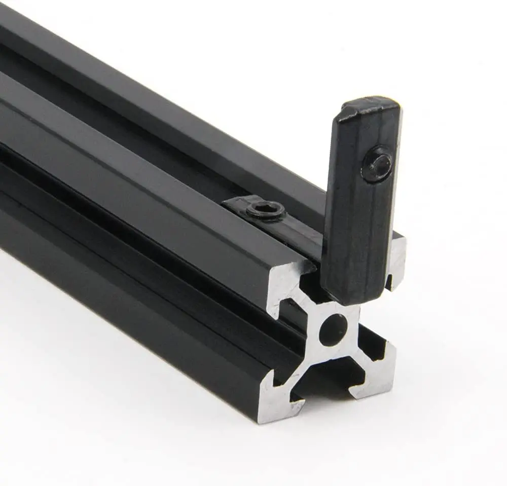 2020 Black T Slot L Shape 90 Degree Interior Inside Corner Connector Joint Bracket