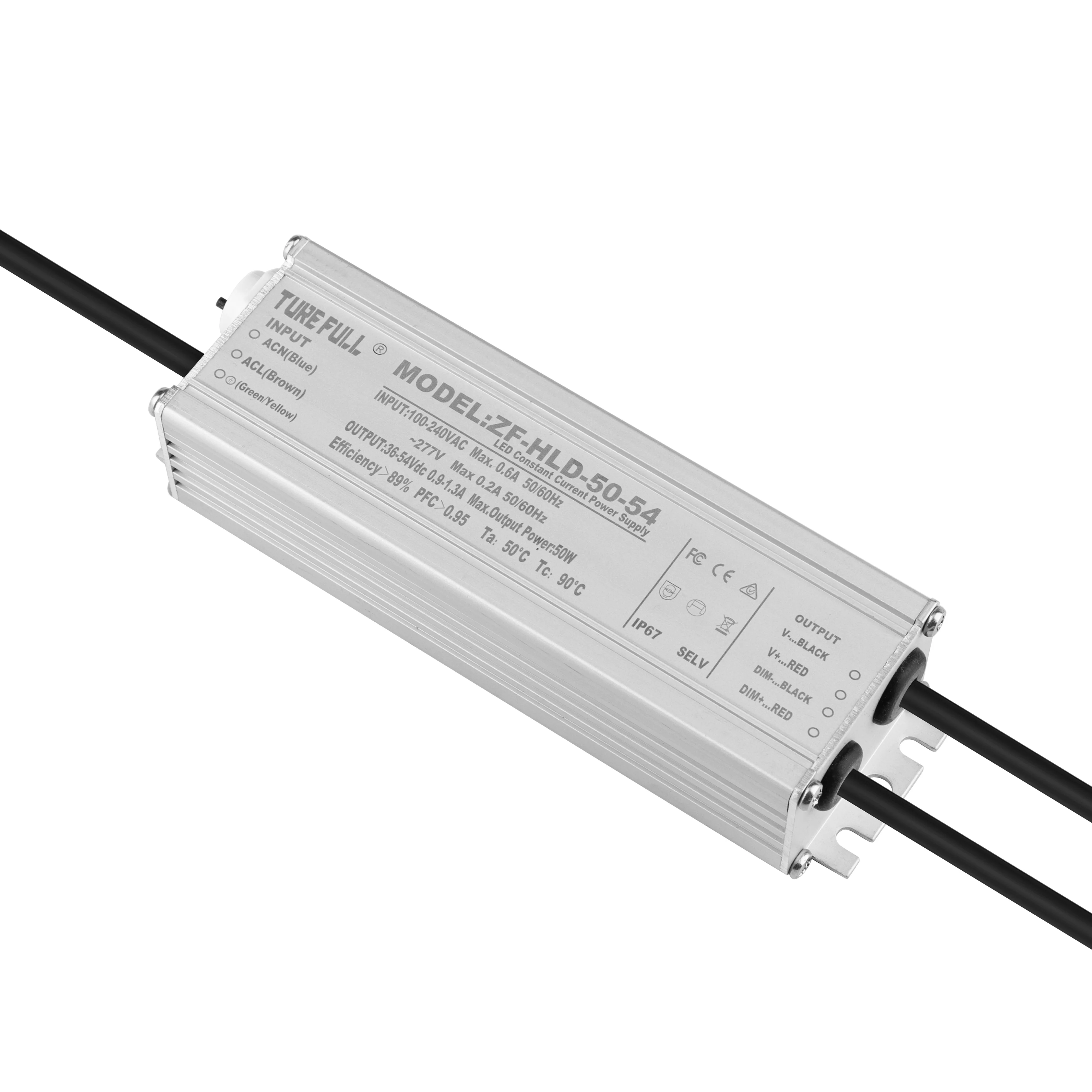 Factory Wholesale IP67 Waterproof 50W Dali Constant Current LED Strip Driver 1500ma Outdoor Power Supply LED Lighting AC Output